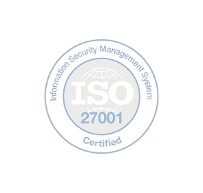 Logo van de ISO 27001-certificering